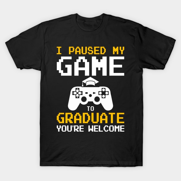 Proud of Class of 2023 Senior Graduate Game Lover Graduation T-Shirt by Gendon Design